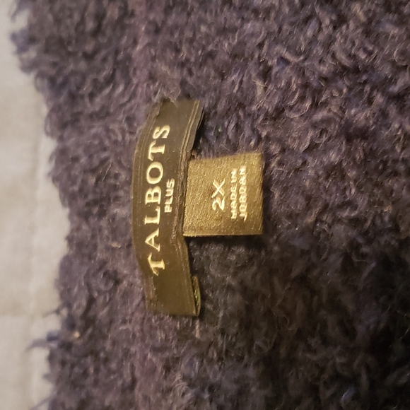 Talbots 2X fuzzy sweater - Picture 2 of 4